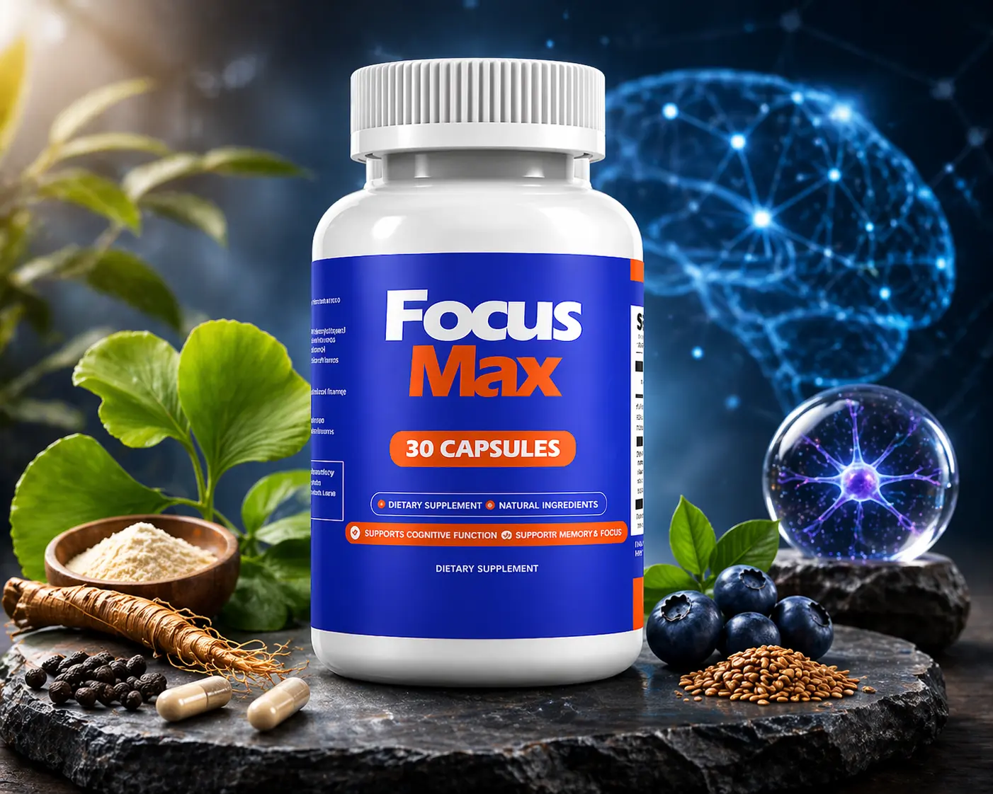FocusMax Brain Support and Cognitive Performance Supplement